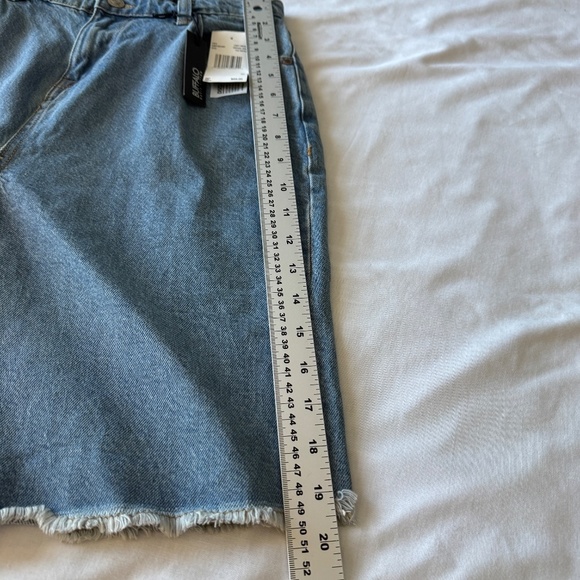 Buffalo David Bitton Women's NEW 30 Frayed LULU Mom‎ Shorts High-Rise Y2K Denim - Picture 15 of 16
